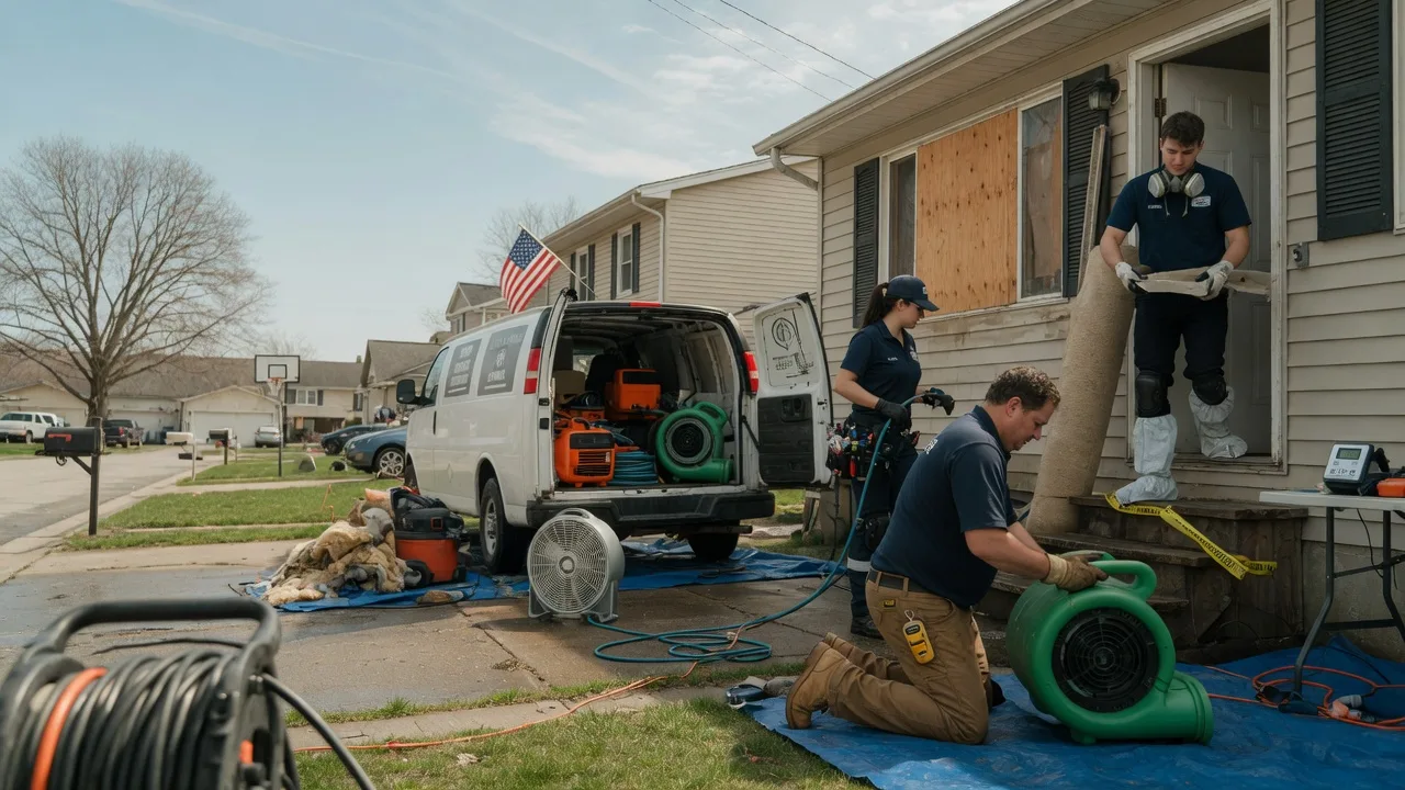 Water Damage Restoration in Fithian, IL near me